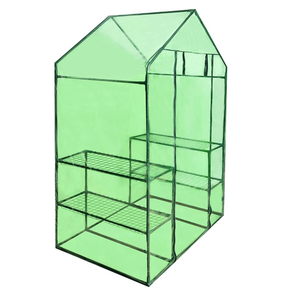 CHARMMA Walk-in Greenhouse with 4 Shelves - Durable Outdoor Plant Protection for Vegetables, Flowers & Herbs - Perfect for Backyard Gardening & All-Season Plant Growing