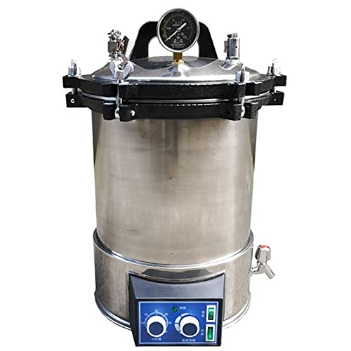24L Portable Autoclave Pressure Steam Sterilizer for Medical, Dental, Tattoo & Lab Equipment - Compact & Efficient Sterilization Solution for Clinics, Salons & Home Use