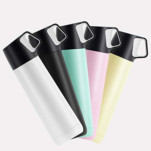 SUPAERCUPH Minura® 500ml Stainless Steel Vacuum Insulated Travel Mug - Leak Proof Portable Thermos for Coffee, Tea & Hot/Cold Drinks - Perfect Gift for Office, Commuting & Outdoor Activities (Pink)