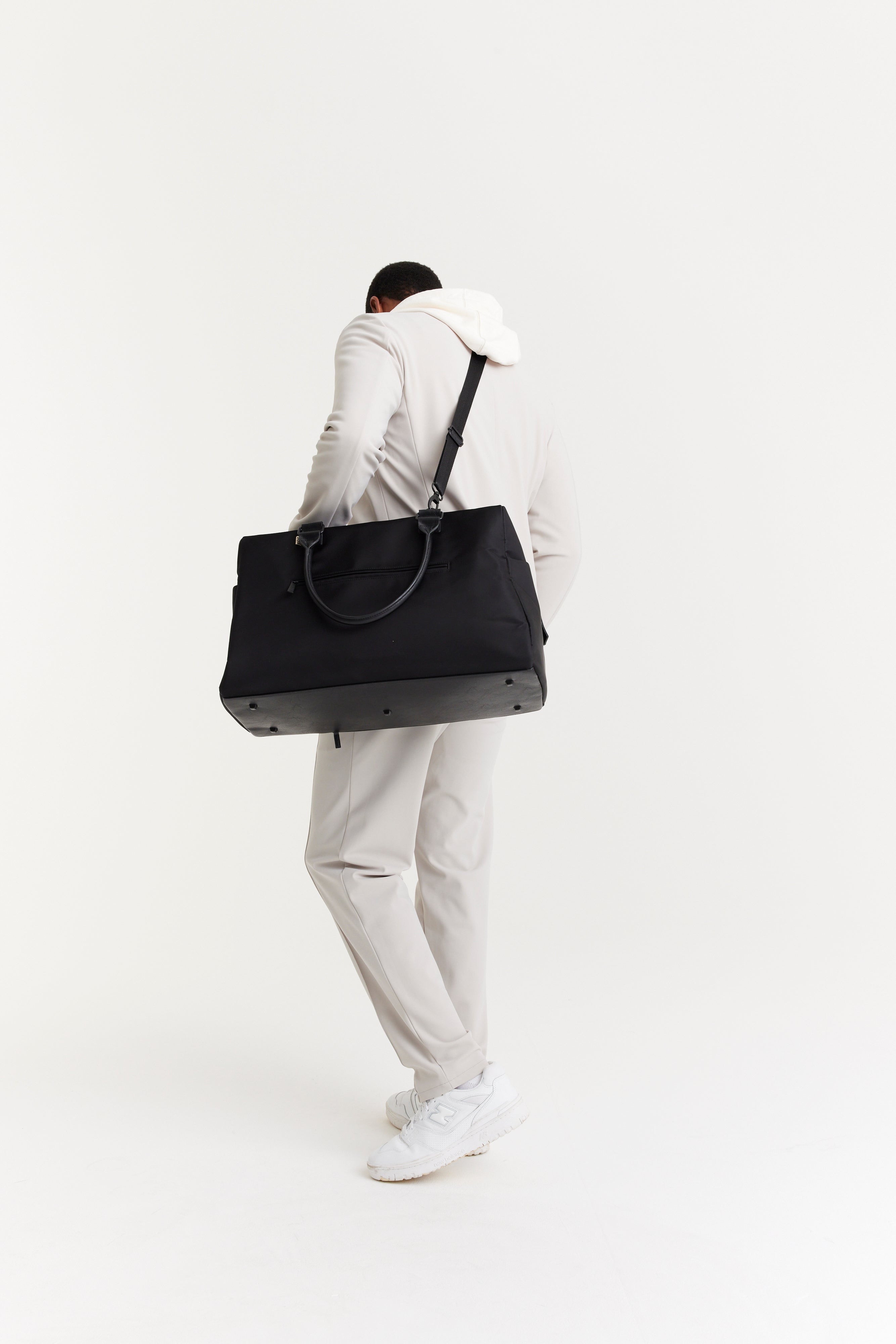 Premium Black Commuter Duffle Bag - Waterproof Travel & Gym Backpack for Men & Women | Perfect for Business Trips, Workouts & Weekend Getaways