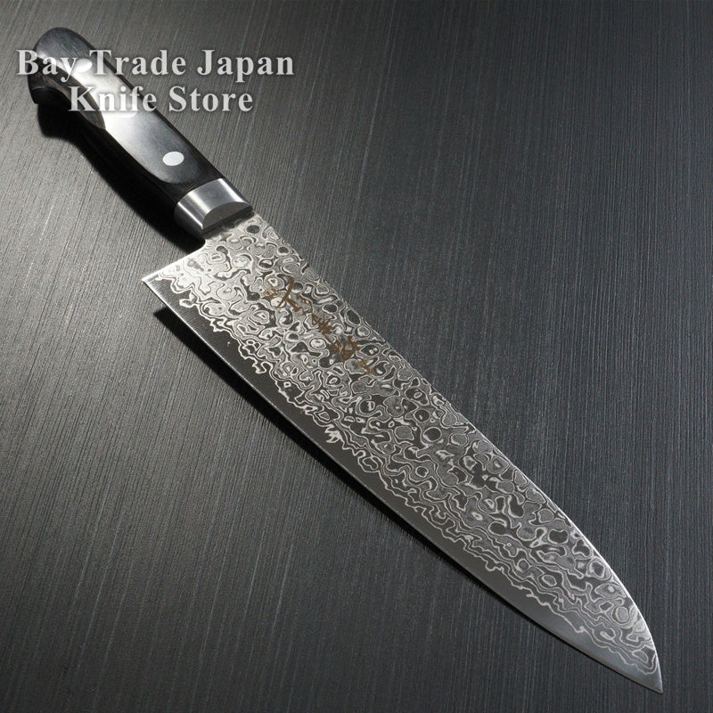 Premium Sakai Takayuki AUS10 45-Layer Mirror Damascus Gyuto Chef Knife 210mm - Japanese Kitchen Knife for Professional Chefs & Home Cooking - Perfect for Slicing, Dicing & Precision Cutting