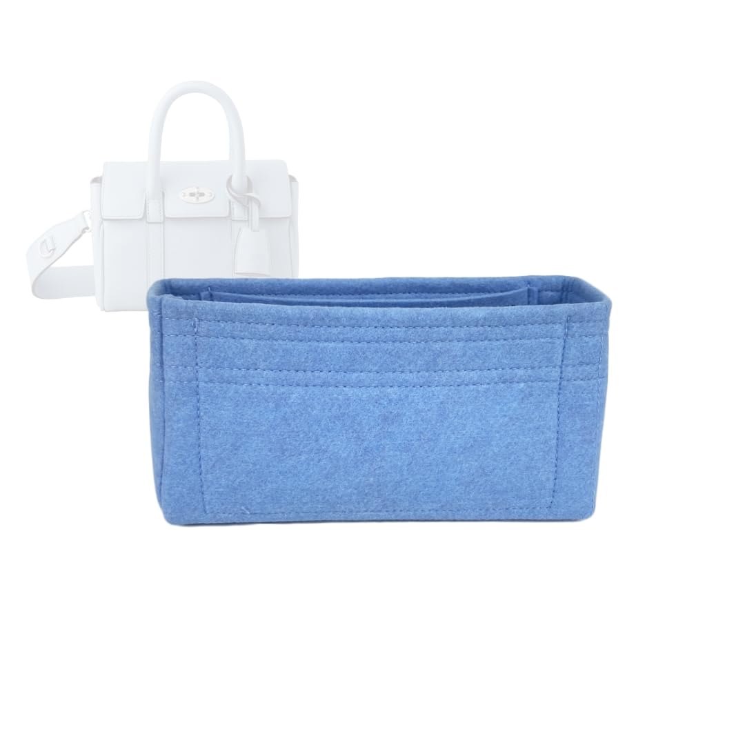 Premium Felt Handbag Organizer Insert for Mulberry Mini Bayswater - Soft Structure Support Purse Liner Shaper (20 Color Options, Handmade) | Perfect for Travel, Work & Everyday Use to Keep Your Bag Neat & Tidy