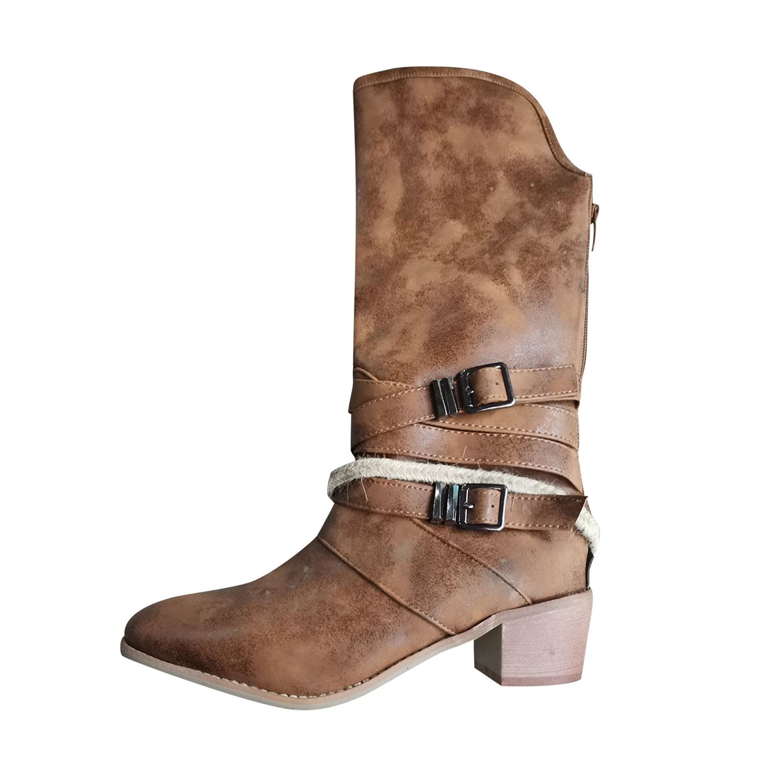 Women's Cowgirl Boots - High Heel Peep Toe Ankle Booties, Genuine Leather Western Boots with Wedge Heel for Country Dancing, Rodeo & Night Out