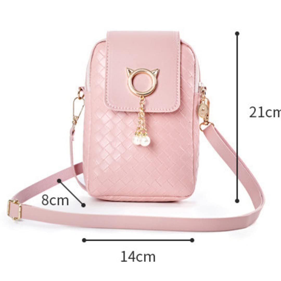 UMIDIGI A9 Leather Crossbody Wallet Phone Case with Adjustable Strap & Zipper Card Holder - Women's Purse Handbag Clutch (Green) - Perfect for Travel, Shopping & Daily Use