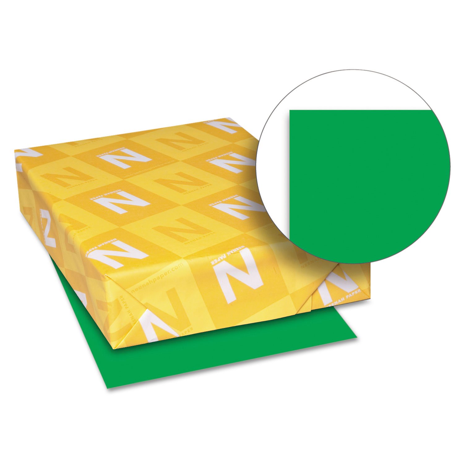 Neenah Paper 22541 Premium 24lb Color Paper - 8.5 x 11 Inches, Gamma Green, 500 Sheets for Office, School, Crafting & Printing Projects