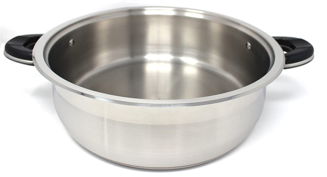 Premium Stainless Steel Rice Cooker Pot - 1 Piece, Durable & Non-Stick for Perfect Rice - Ideal for Home Cooking, Meal Prep & Camping