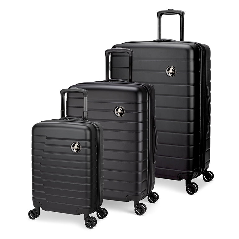 Atlantic Riptide Spinner 3-Piece Luggage Set - Lightweight Spinner Suitcase with 360° Wheels for Travel, Business Trips & Vacations | Carry-On, Medium & Large Luggage Combo