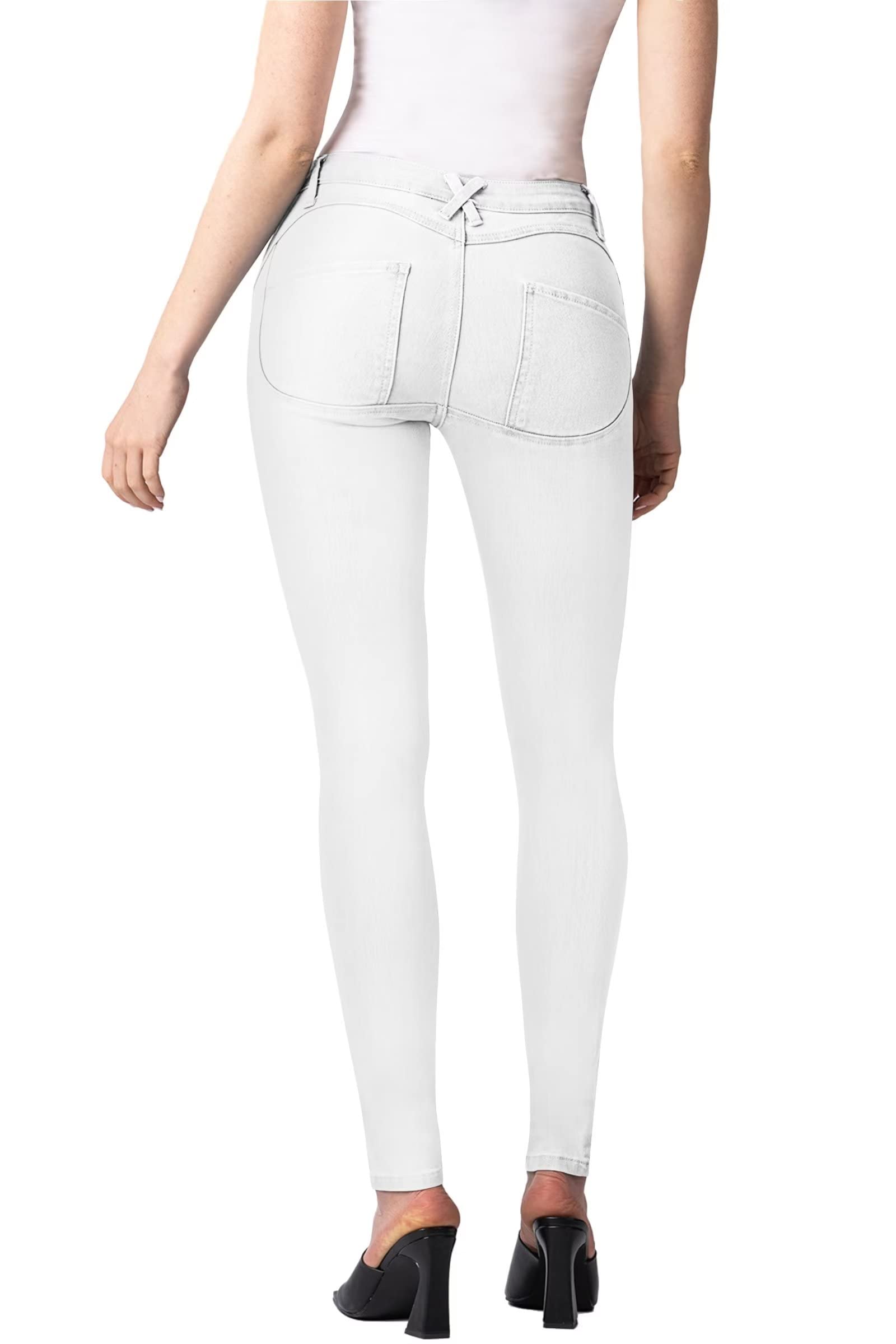 Women's High Waist Butt Lifting Stretch Denim Jeans - Comfortable & Sexy Hybrid Fit for Everyday Wear, Date Night & Work