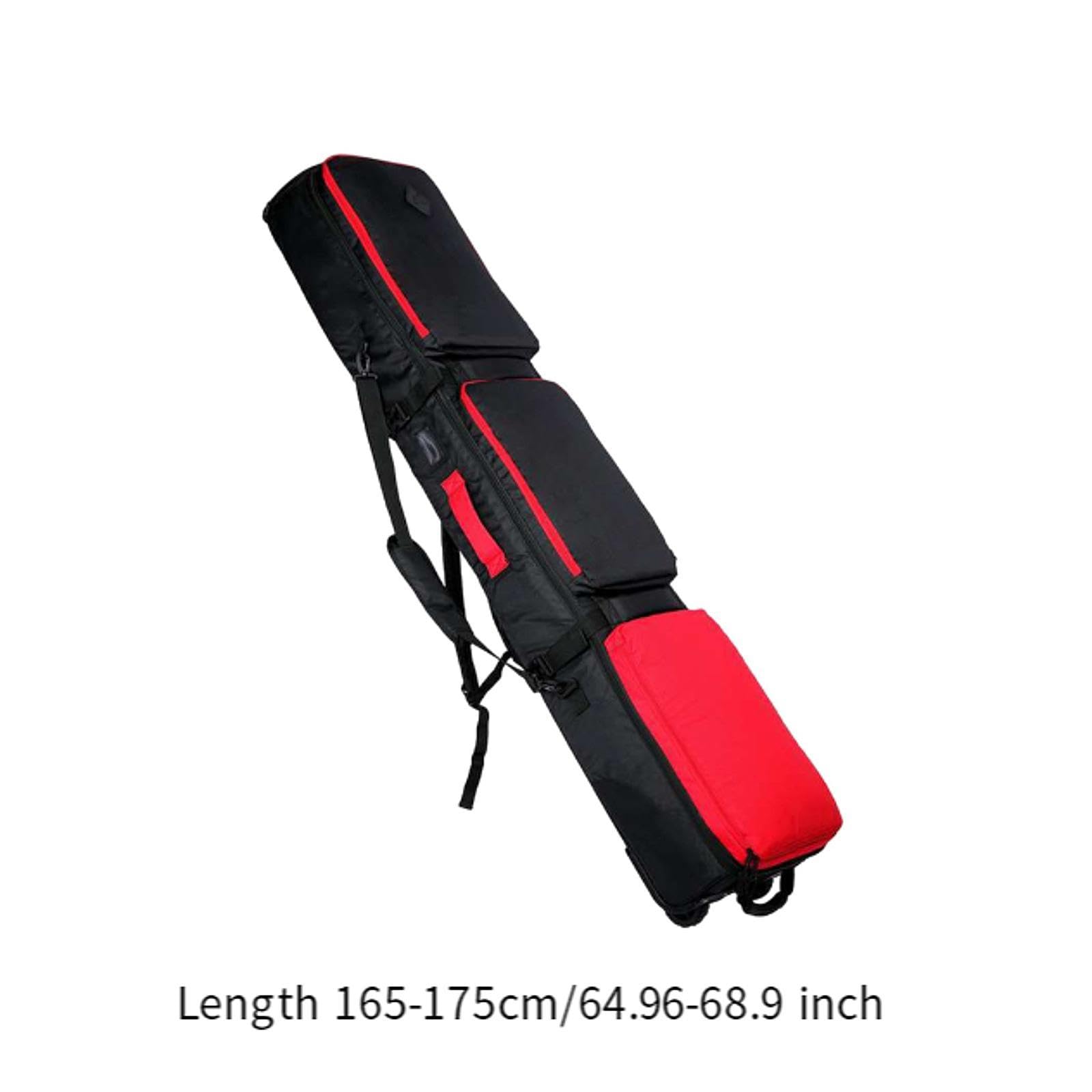 **Durable Ski Bag with Wheels & Carrying Handle - Waterproof Snowboard Storage Bag for Travel & Snowboarding - Perfect for Airplane, Car, and Resort Use**