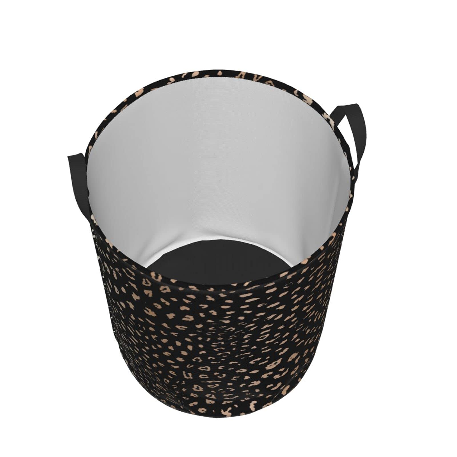 Foruidea Leopard Print Laundry Hamper - Collapsible Clothes Storage Bin with Oxford Fabric for Home, Office, Dorm | Perfect for Nursery, Bedroom, Bathroom Organization & Gift Giving