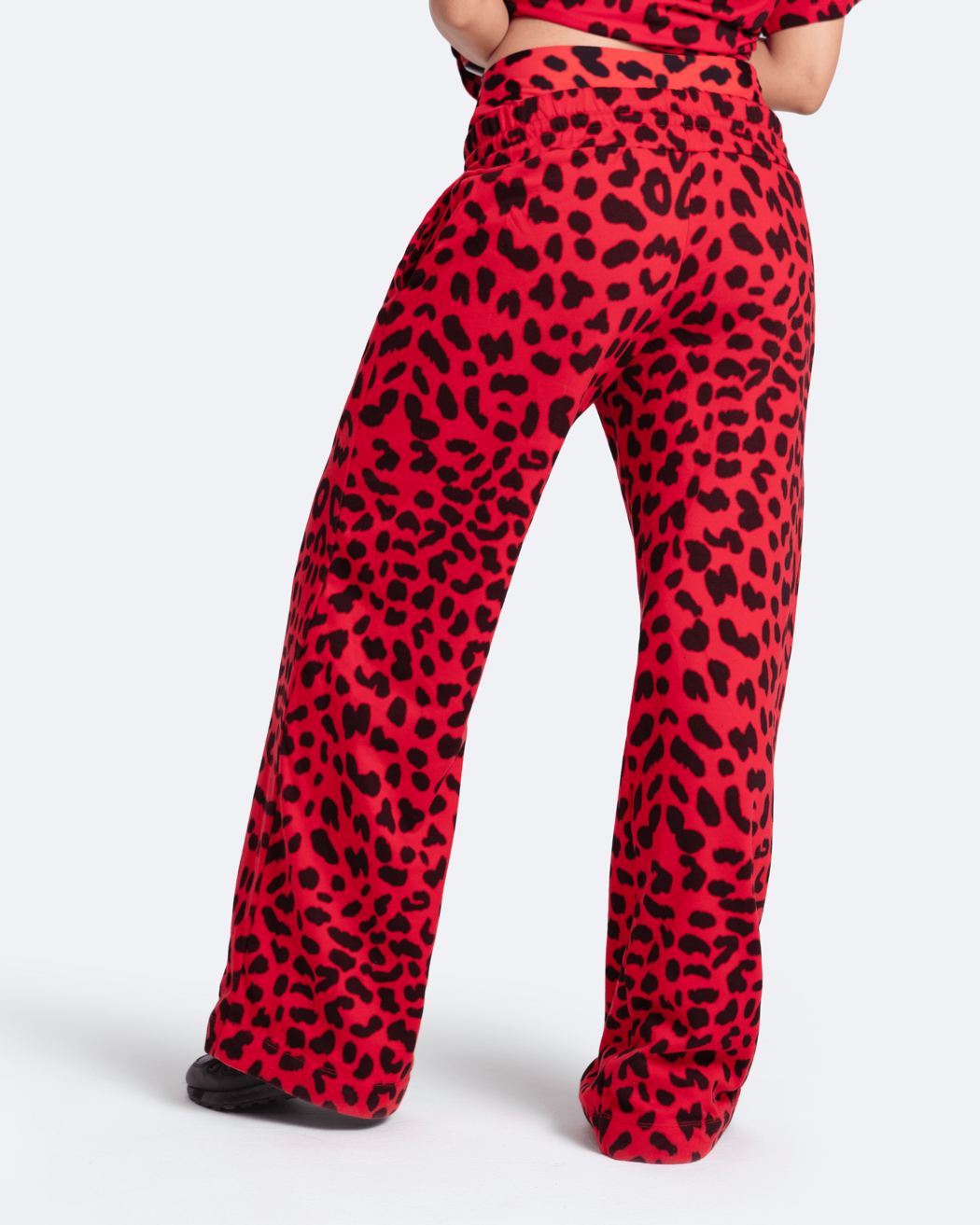High Waisted Tummy Control Wide Leg Pants for Women - Comfortable Stretchy Work Pants & Casual Lounge Pants for Office, Travel & Everyday Wear