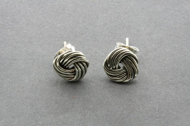 4 Strand Knot Stud Earrings for Women - Elegant Boho Jewelry for Everyday Wear & Special Occasions