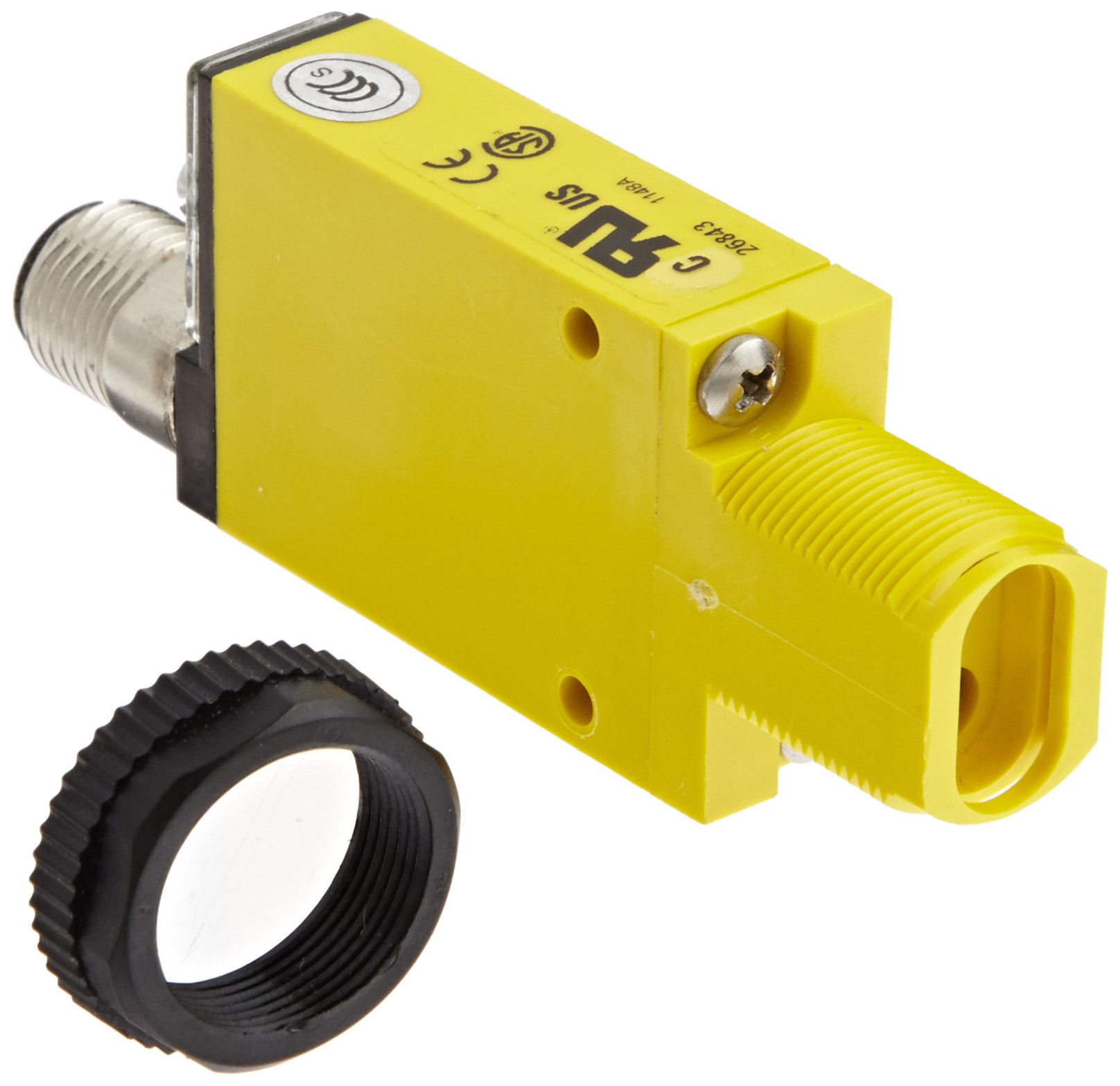 SM2A312FQD Mini Beam AC Photoelectric Sensor with Infrared LED & Glass Fiber Mode - Long Range Detection for Industrial Automation, Packaging Lines, and Conveyor Systems