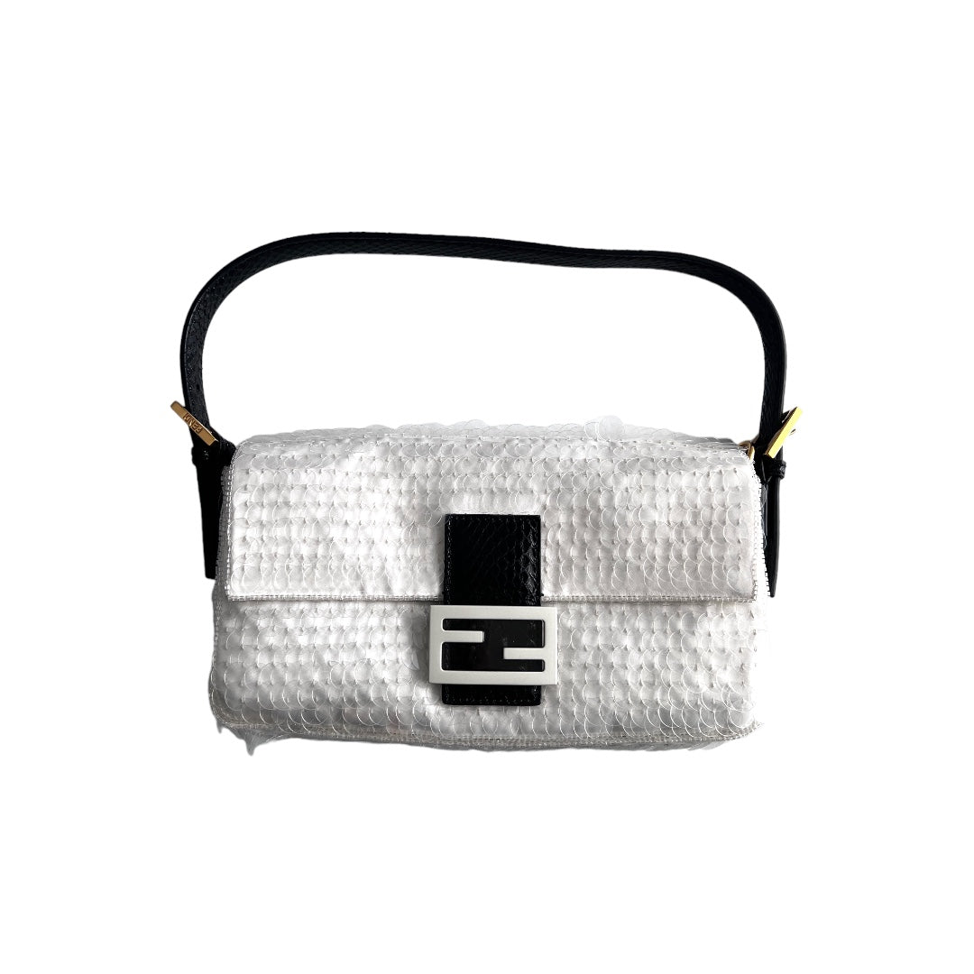Fendi Panda Sequin Baguette Bag - Stylish Crossbody Purse for Women | Perfect for Parties, Date Nights & Special Occasions