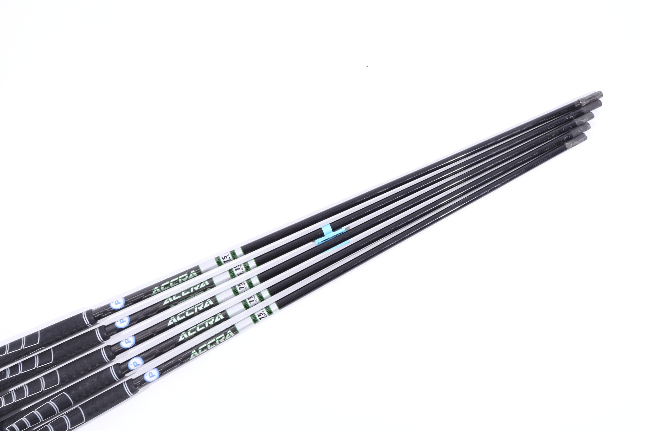 Used Accra iSeries ICWT 75 Stiff Graphite Iron Shafts Set (36-34) - Perfect for Golf Club Upgrades & Custom Fitting
