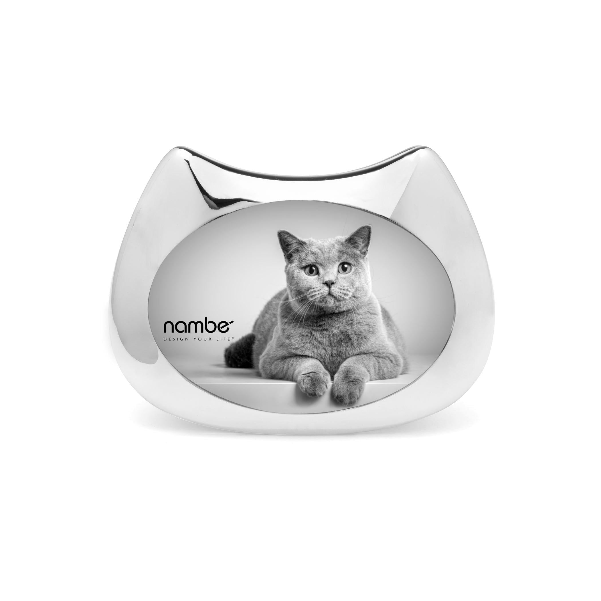 3X5 Cat Picture Frame - Elegant Wooden Photo Frame for Cat Lovers - Perfect for Displaying Pet Photos on Wall, Desk or Shelf
