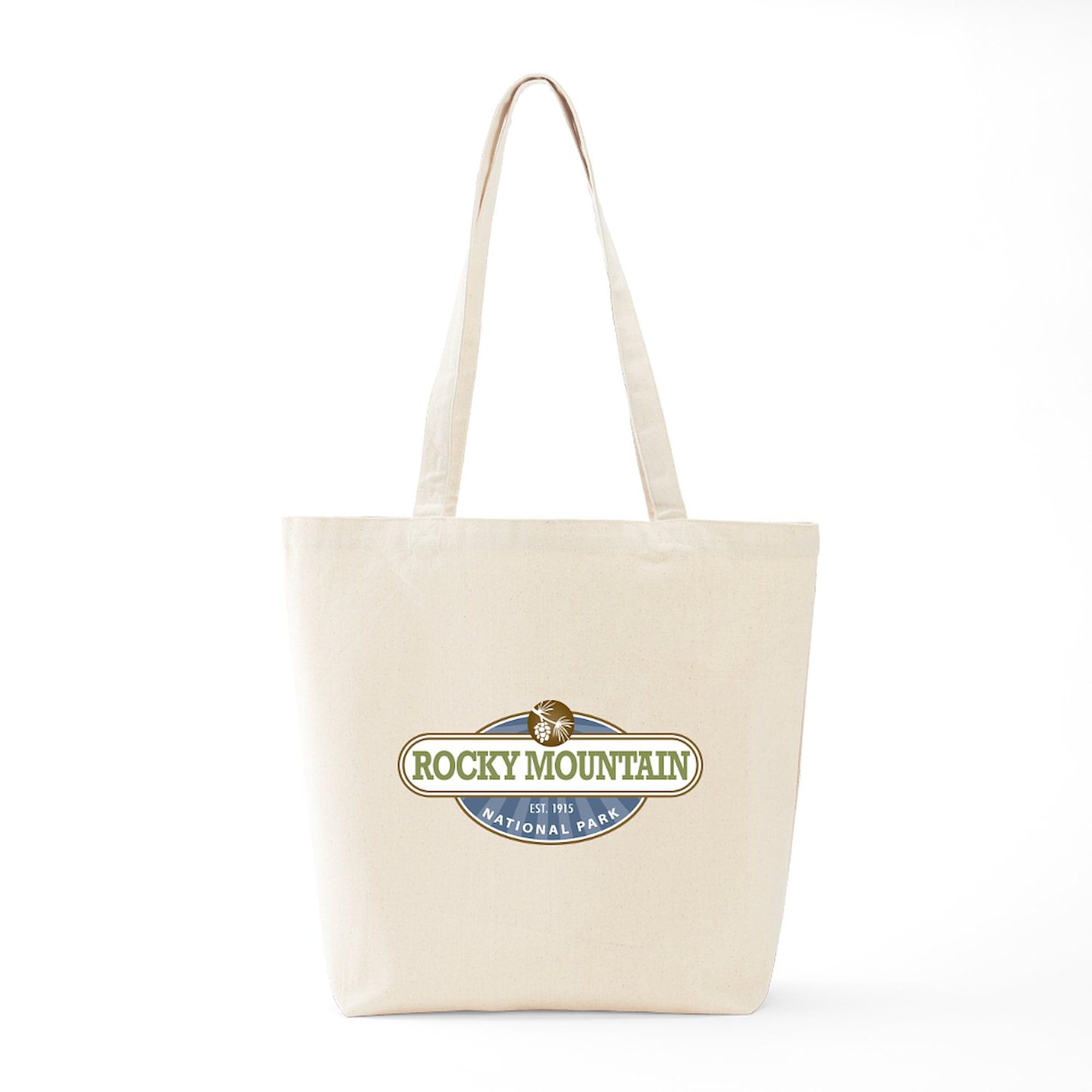 Rocky Mountain National Park Canvas Tote Bag - Eco-Friendly Reusable Shopping Bag for Groceries, Beach, Travel & Daily Use