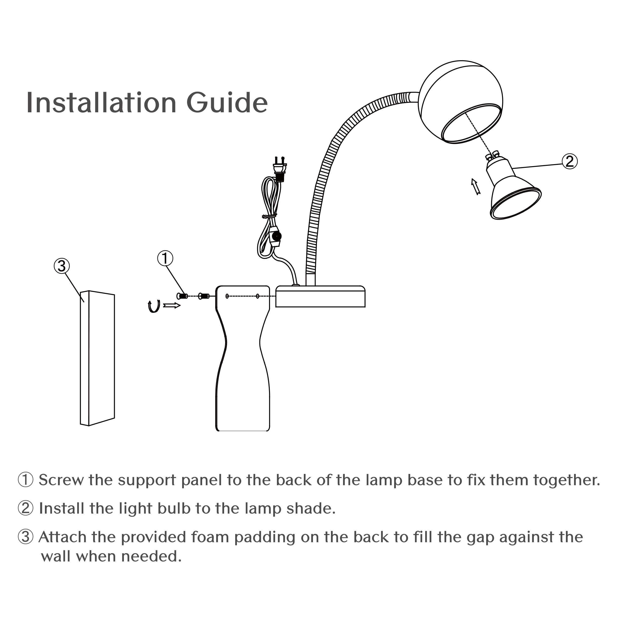 Solfres No Drill Bed Headboard Reading Light - Dimmable LED Book Lamp with Flexible Arm & Bulb for Bedtime Reading | Perfect for Bedrooms, Dorms & Nighttime Reading Comfort