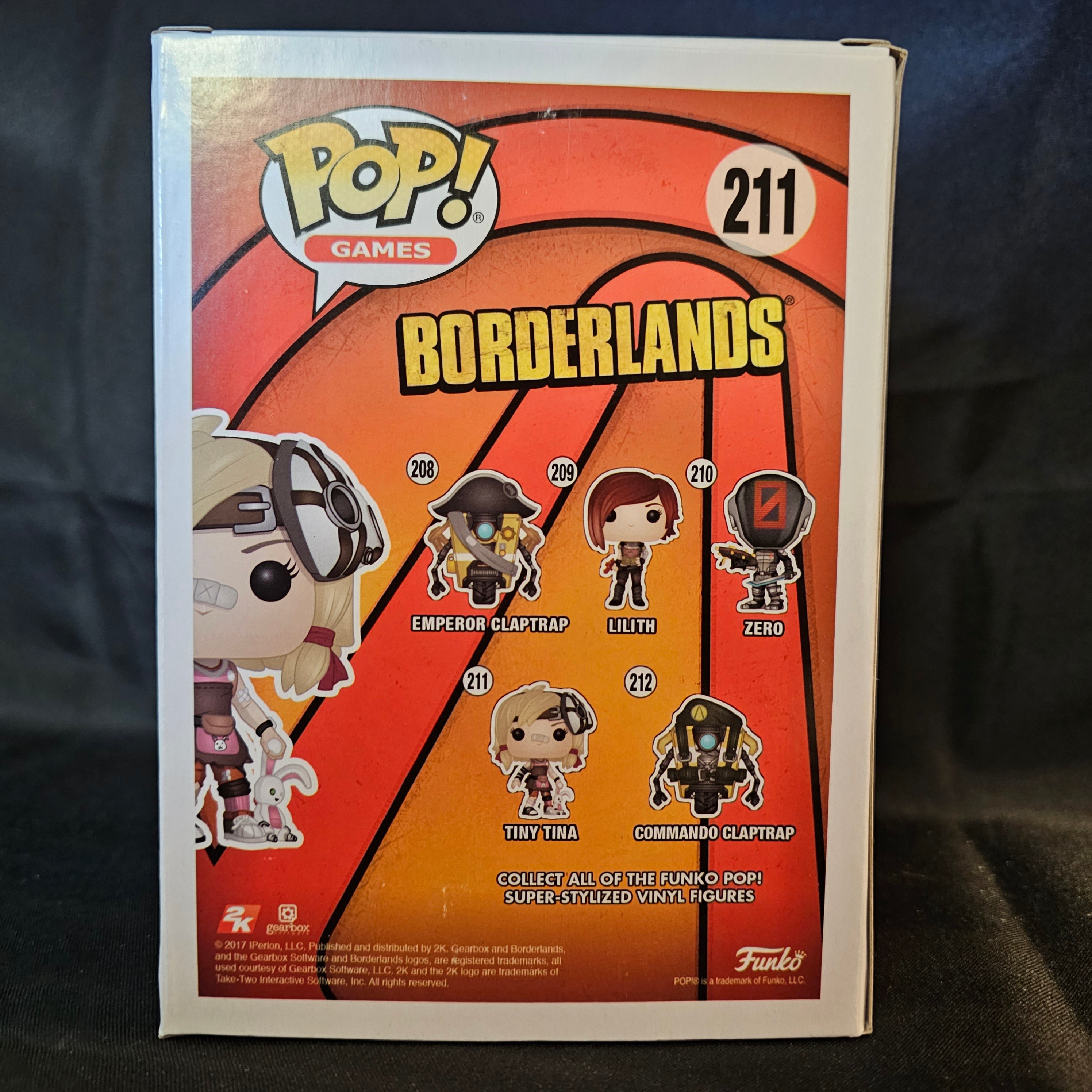 Borderlands Tiny Tina Pop! Vinyl Figure #211 - Collectible Game Character Toy for Display & Gaming Fans