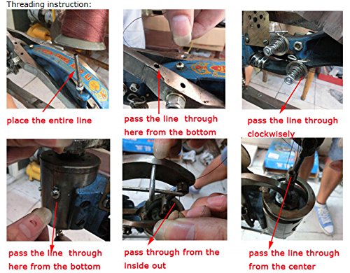 Heavy Duty Manual Shoe Repair Machine - Dual Cotton & Nylon Thread Sewing Machine with Adjustable Tripod Stand - Perfect for Cobbler Shops, Leather Crafting & DIY Shoe Repairs at Home