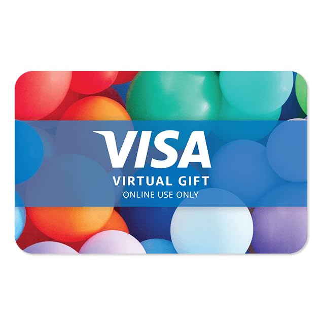 $100 Visa Virtual Gift Card - Digital eGift Card for Online Shopping, Gaming & Subscriptions (Email Delivery) - Perfect for Gifts, Holidays & Digital Payments
