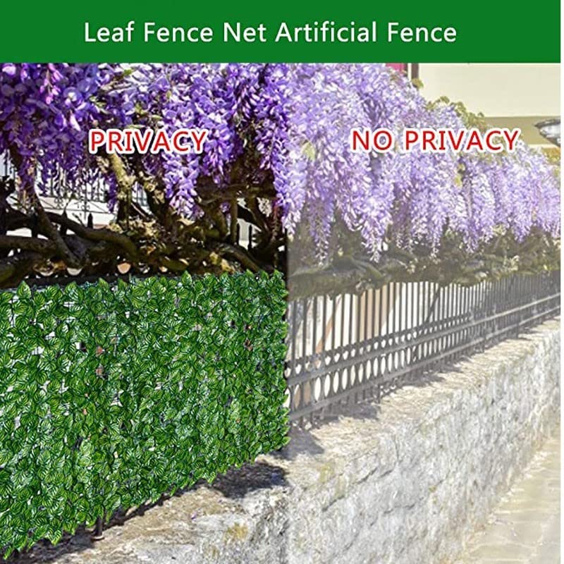 Artificial Leaf Privacy Screen - 100x600cm Green Faux Ivy Fence for Garden Decor, Wedding Backdrop & Outdoor Shade | UV Resistant & Durable | Perfect for Patio, Balcony & Event Decorations