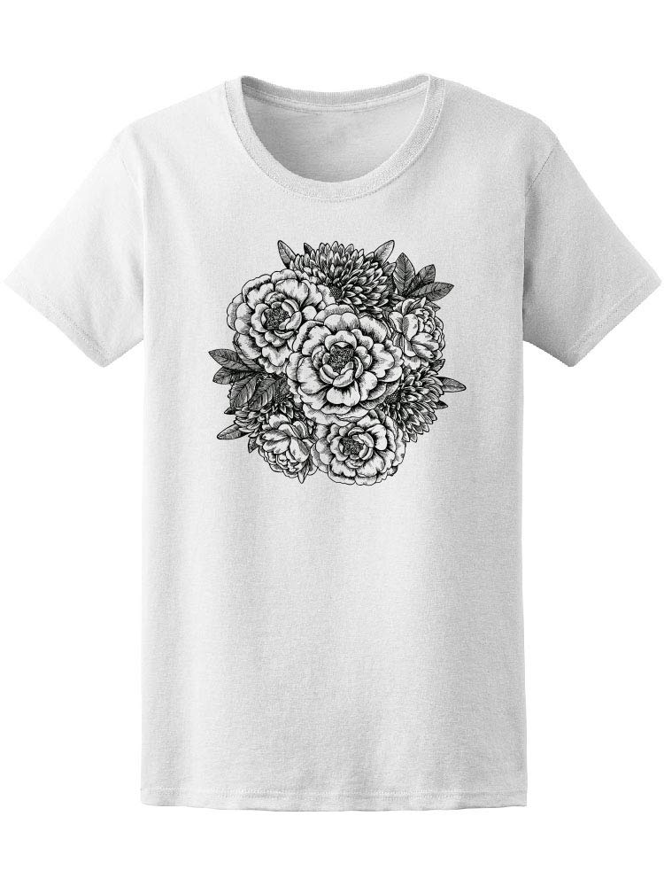 Vintage Floral Bouquet T-Shirt for Women - Soft Cotton Casual Tee with Romantic Floral Print | Perfect for Spring Outfits, Date Nights & Boho Style