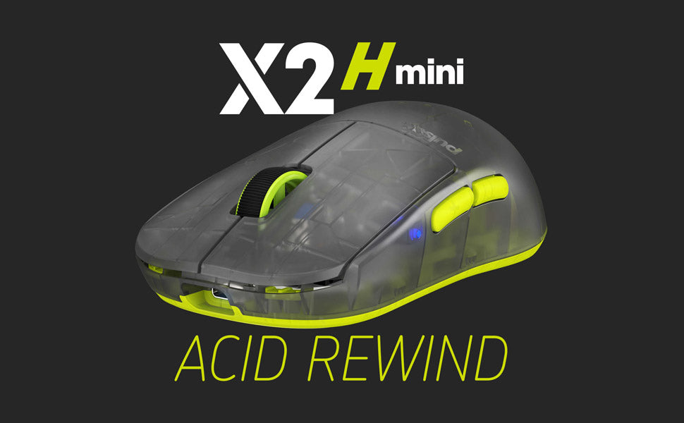 Pulsar X2H Mini Wireless Gaming Mouse - Lightweight, Ergonomic, Acid Rewind Limited Edition for FPS, MOBA, and Esports Gaming
