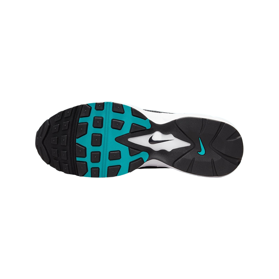 Nike Air Max 96 II Men's Running Shoes - White Mystic Teal Black Retro Sneakers for Jogging, Gym Workouts & Casual Wear