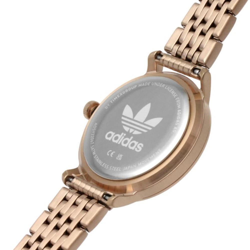 Adidas Women's Rose Gold Stainless Steel Watch AOSY22067 - Elegant & Stylish Timepiece for Everyday Wear, Work, and Special Occasions