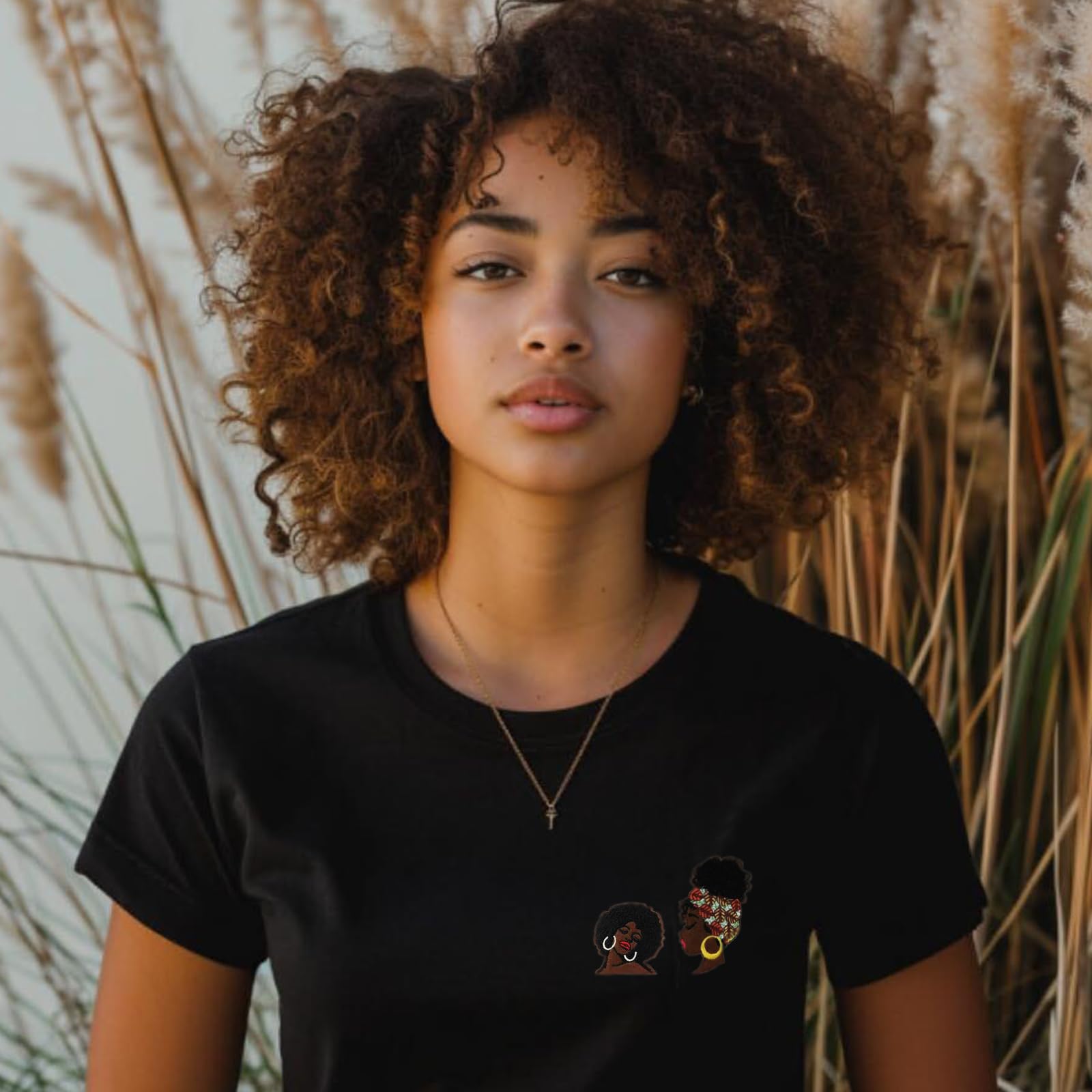 Black Girl Magic Melanin Beauty Embroidered Iron On Patches - BLM Black Lives Matter - Perfect for DIY Clothing, Bags & Accessories