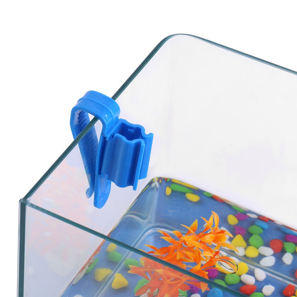 Fdit 2-Pack Aquarium Fish Tank Hose Holder Hanger - Water Pipe Tube Mounting Clip for 8-16mm Inflow & Outflow Pipes - Perfect for Freshwater/Saltwater Fish Tanks & Aquatic Systems