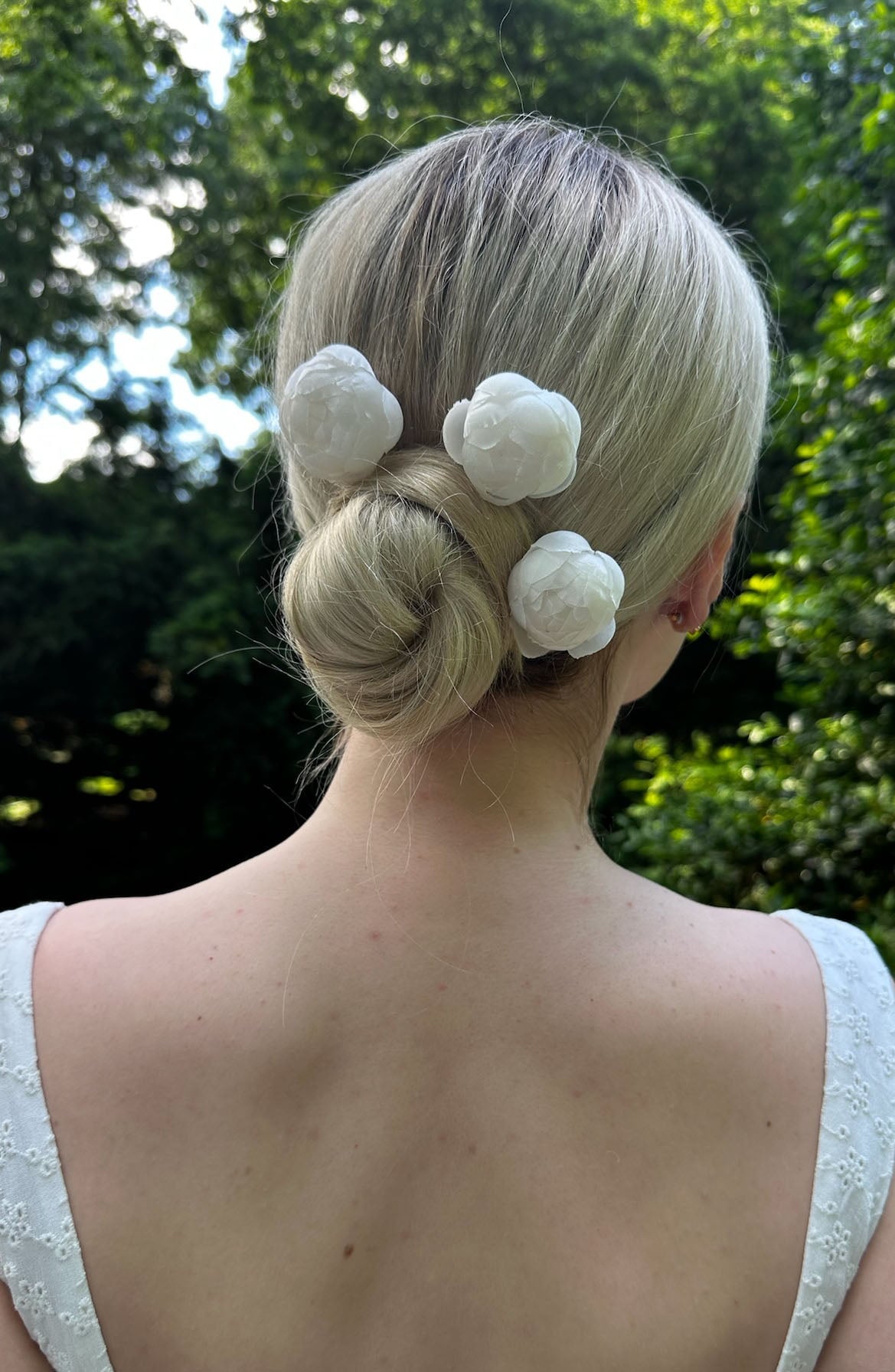 Silk Peony Bobby Pin - Elegant Hair Clips for Women, Non-Slip Hair Accessories for Wedding, Party & Everyday Use
