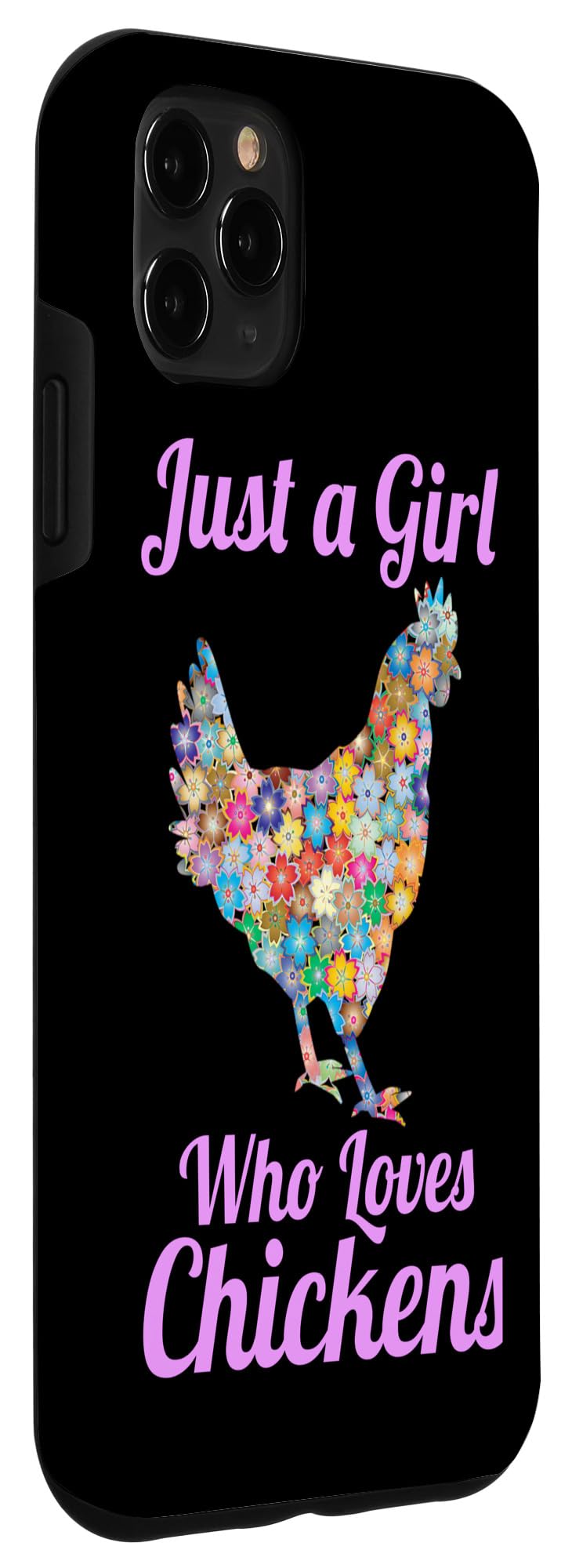iPhone 11 Pro Max Cute Floral Chicken Case for Girls & Teens - Perfect for Farm Lovers & Outdoor Adventures