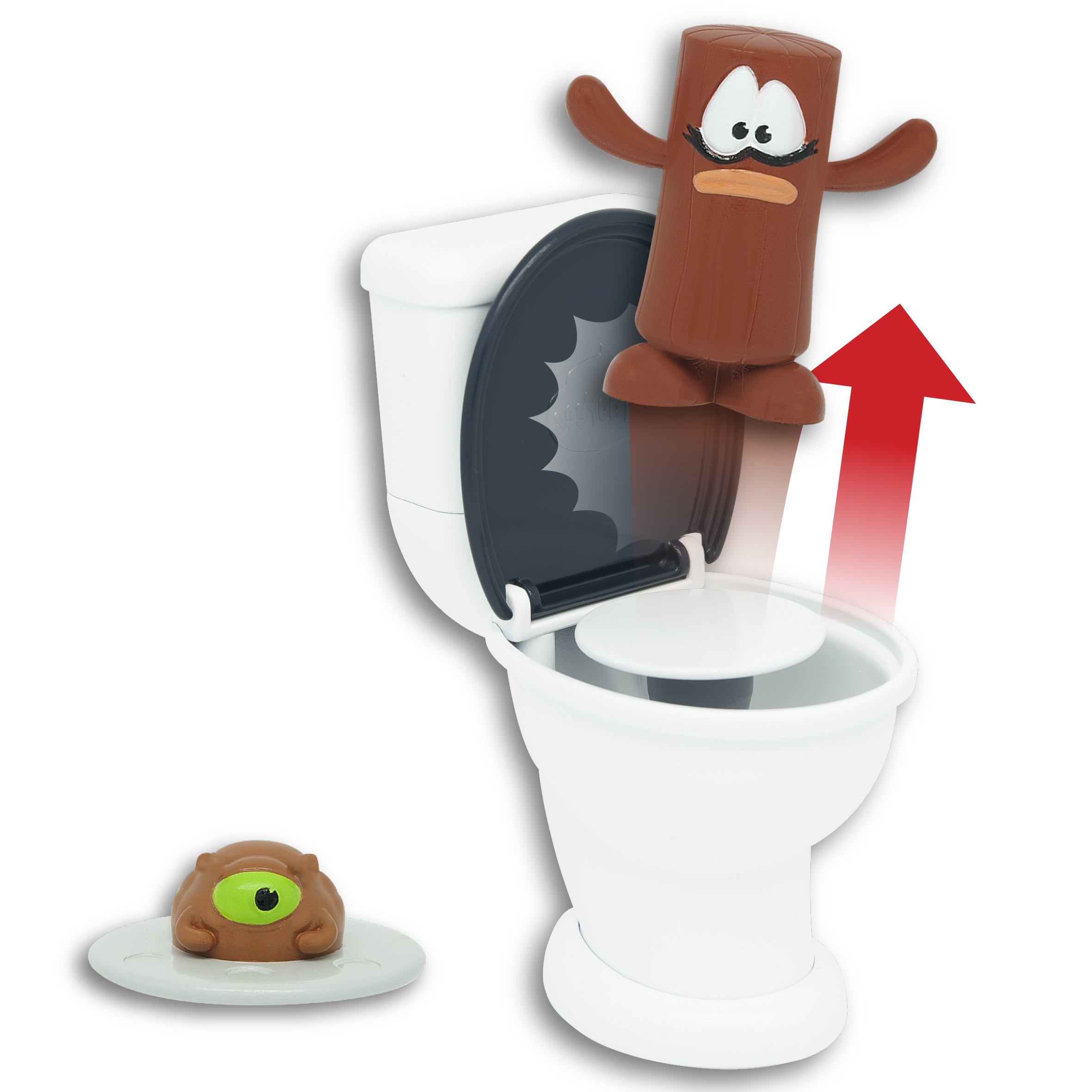 Poopeez Series 1 Toilet Launcher Playset - Squishy Collectible Toy for Kids | Fun Bathroom & Stress Relief Toy for Boys & Girls | Perfect Gift for Birthday & Party Games