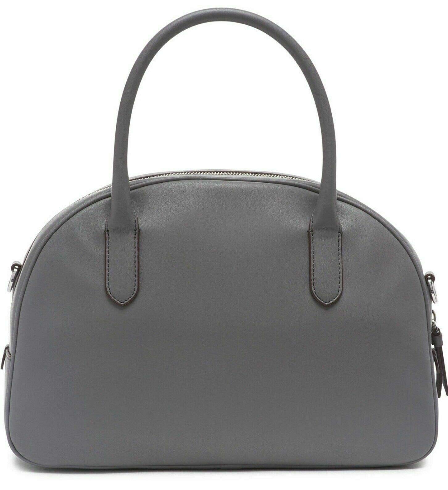 DKNY Tilly Dome Charcoal Satchel Handbag for Women - Stylish Crossbody Purse with Adjustable Strap, Perfect for Work, Travel & Everyday Use