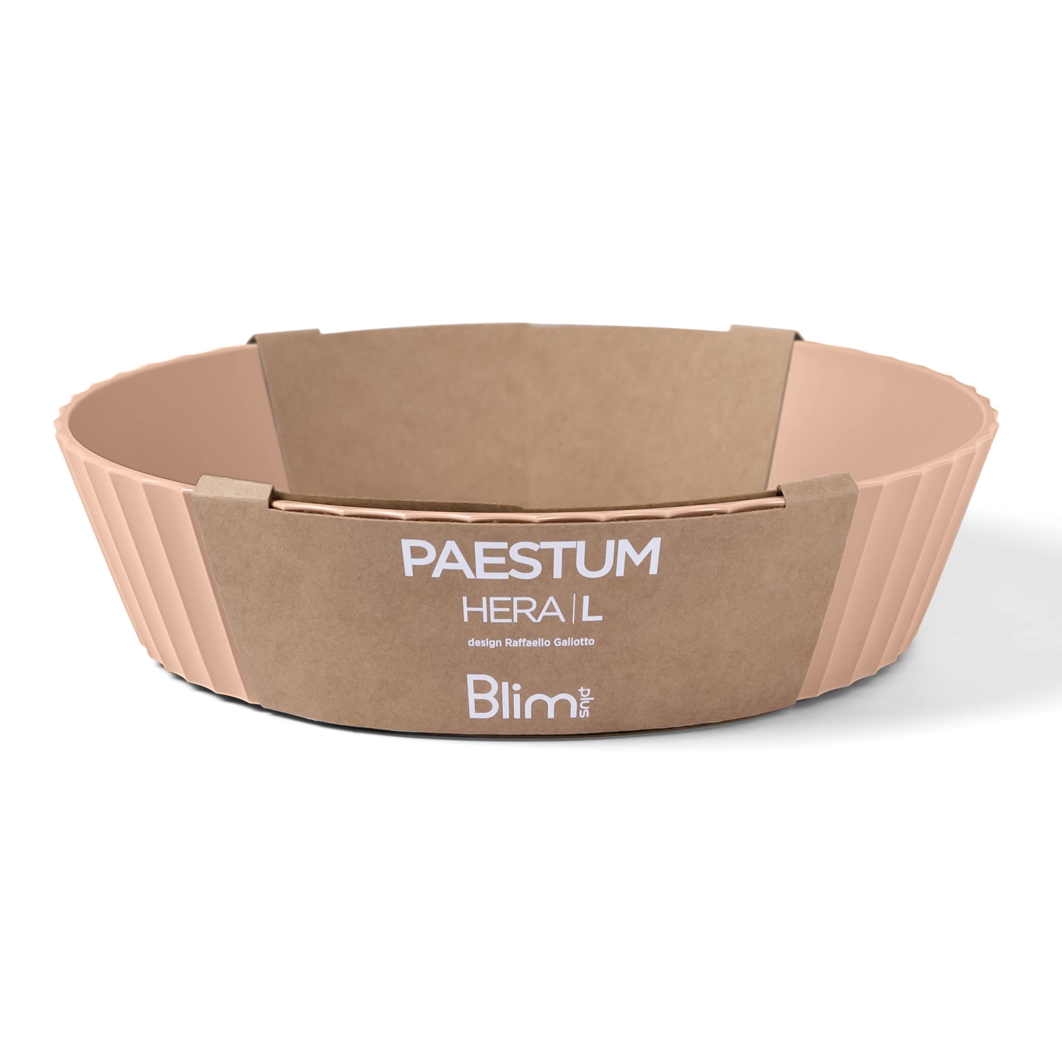 Hera Ceramic Bowl Large - Pink Sand Color, Elegant Dining & Serving Bowl for Salads, Pasta, Soup | Perfect for Home, Restaurant & Party Use