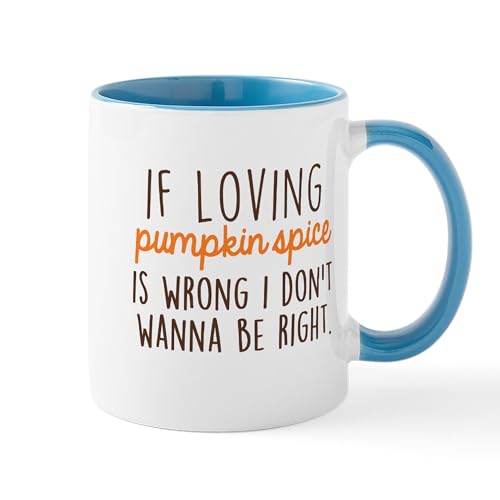 White/Blue Inside - If Loving Pumpkin Spice Is Wrong, I Don Mugs