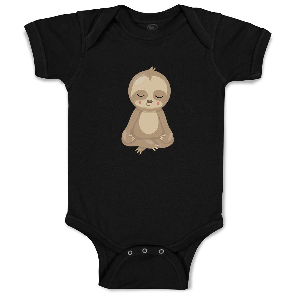 Custom Personalized Baby Bodysuit - Cute Sloth Design | Soft Cotton Infant Clothes for Boys & Girls | Perfect for Yoga, Playtime & Photo Shoots