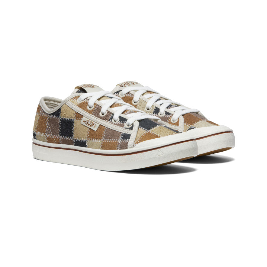 Women's Elsa Harvest Patchwork Leather Sneakers - Comfortable & Stylish Casual Shoes for Walking, Travel, and Everyday Wear