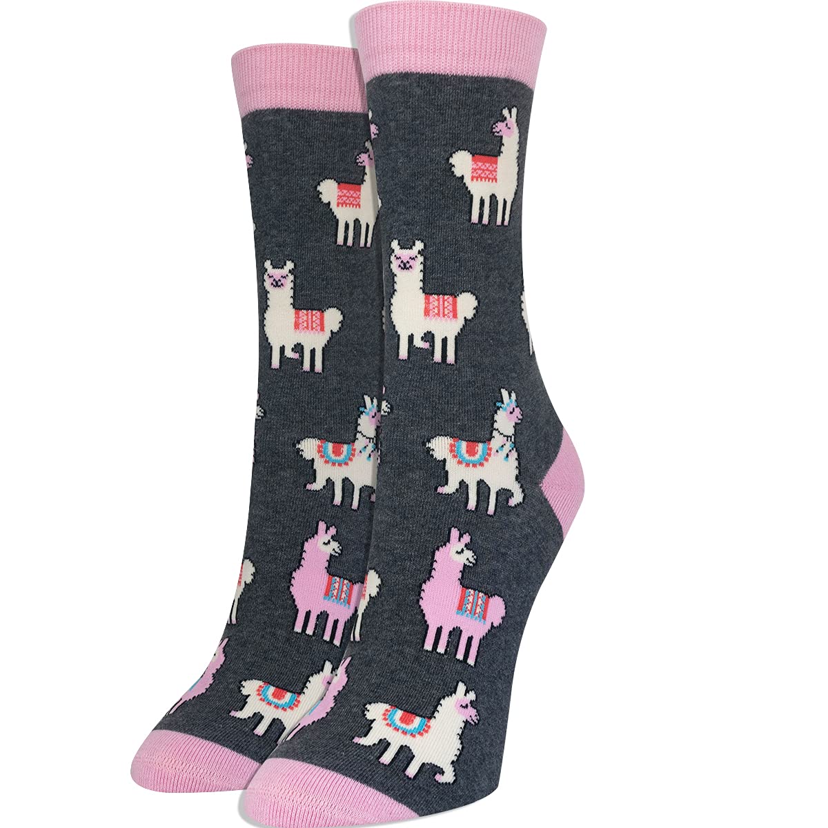 Premium Women's Comfort Llama Socks - Soft & Warm Alpaca Wool Blend for Size 4-10 | Cozy Homewear, Winter Gifts & Holiday Stocking Stuffers