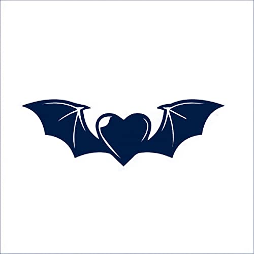 Long Lasting Semi-Permanent Temporary Tattoo Stickers - Bat Wing Heart Design for Women & Men | Animal Black Cartoon Classic Fake Tattoos | Perfect for Halloween, Parties, Cosplay & Body Art (4 Sheets)