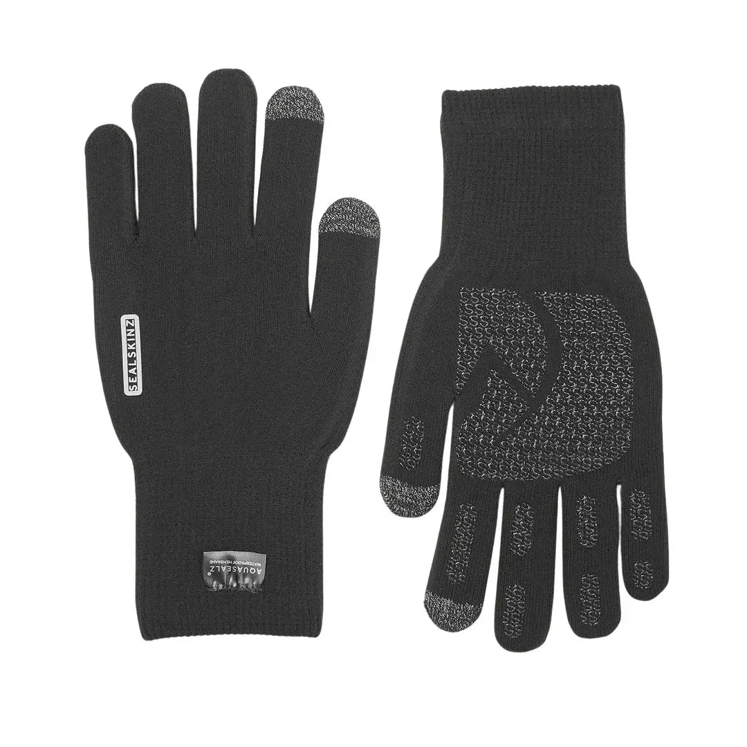 Sealskinz Anmer Waterproof All Weather Ultra Grip Knitted Gloves - Winter Sports, Cycling, Hiking & Outdoor Activities