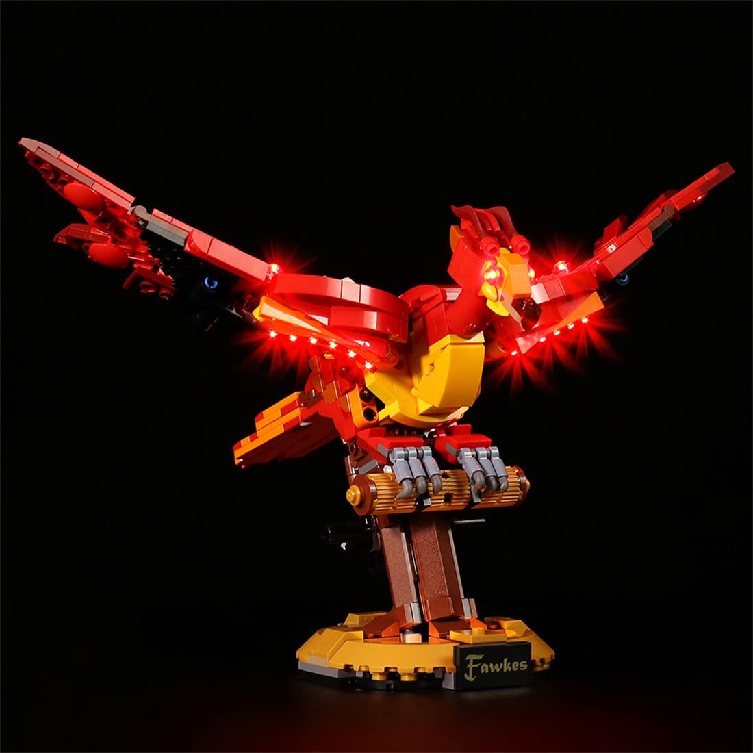 TopBrixx LED Kit for Lego Fawkes & Dumbledore's Phoenix 76394 - Enhance Your Lego Display