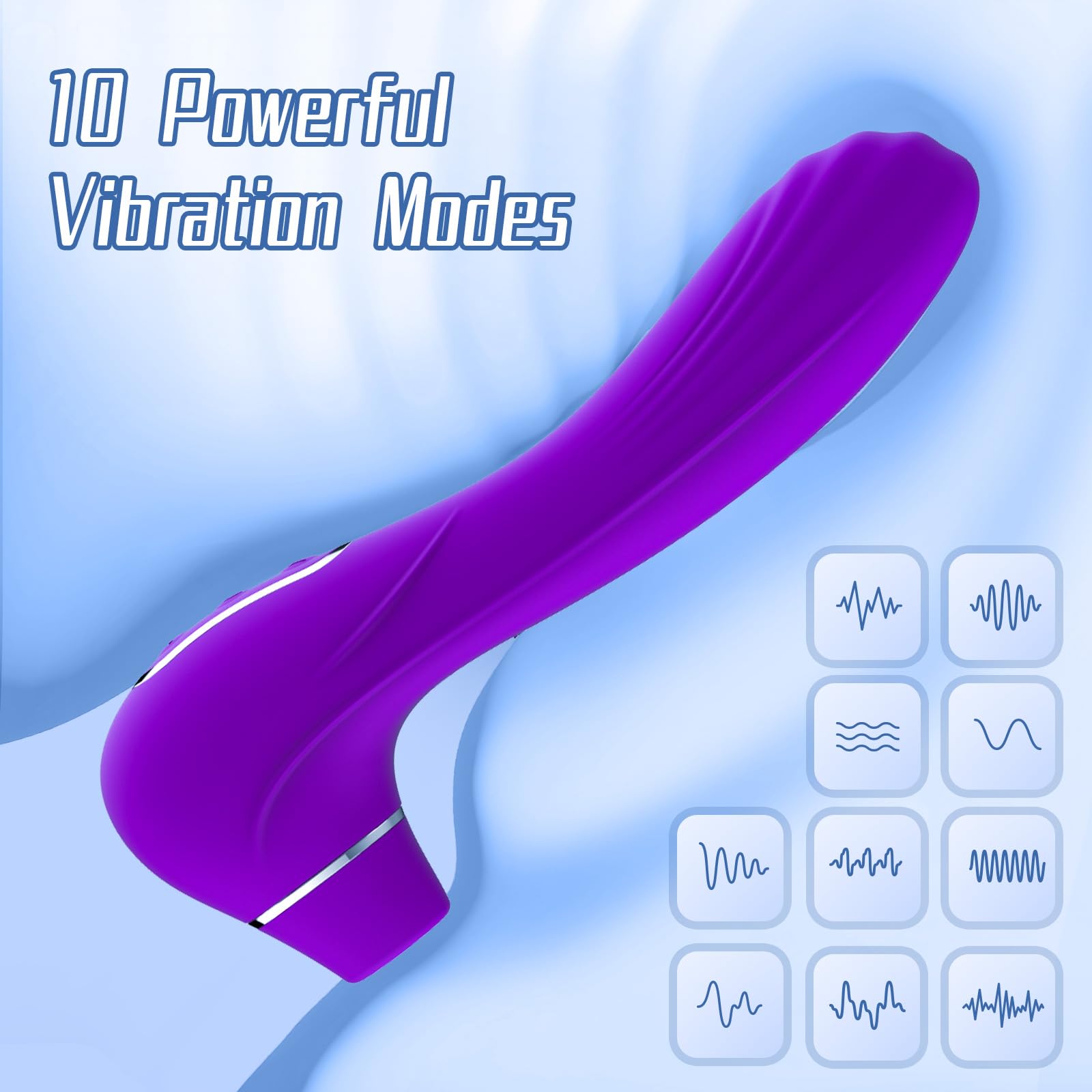 Premium 10-Speed Dual Stimulation Wand Vibrator for Women - Clitoral & G-Spot Massager with Powerful Licking & Vibrating Modes - Adult Sex Toy for Couples & Solo Play - Enhance Intimacy & Female Pleasure (Perfect for Bedroom Fun & Romantic Nights)