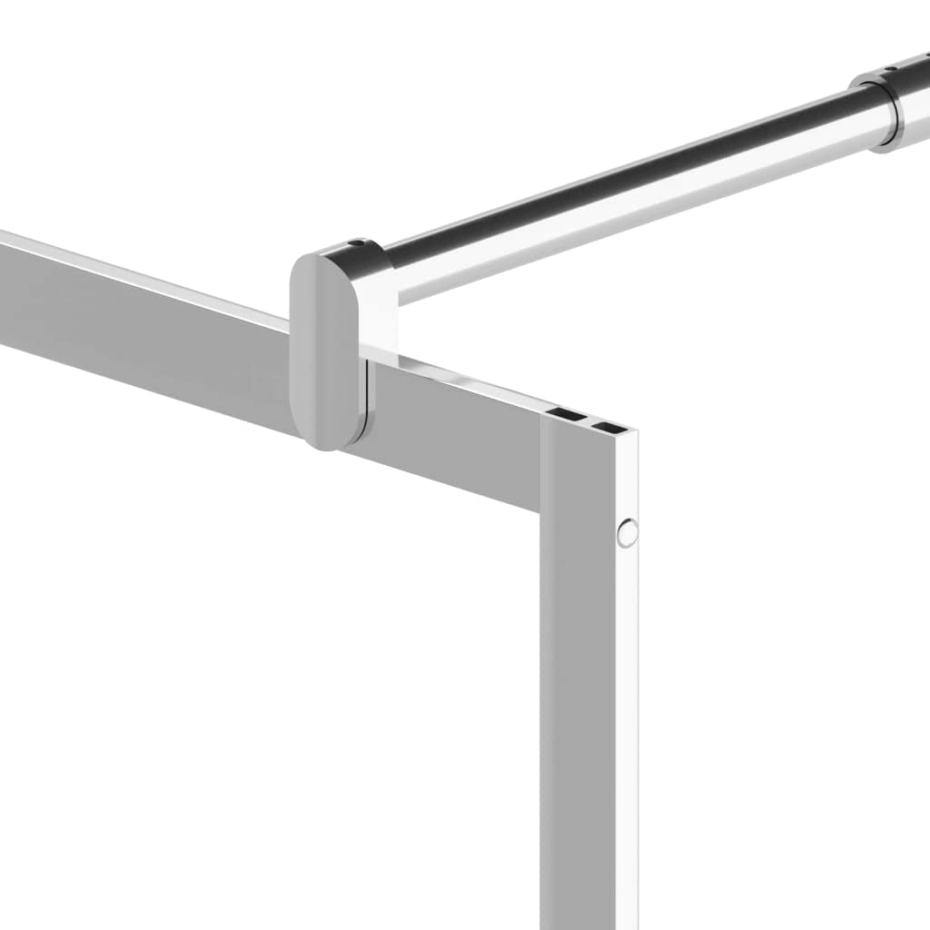 Frosted Glass Walk-in Shower Door with Aluminum Frame - 39.4
