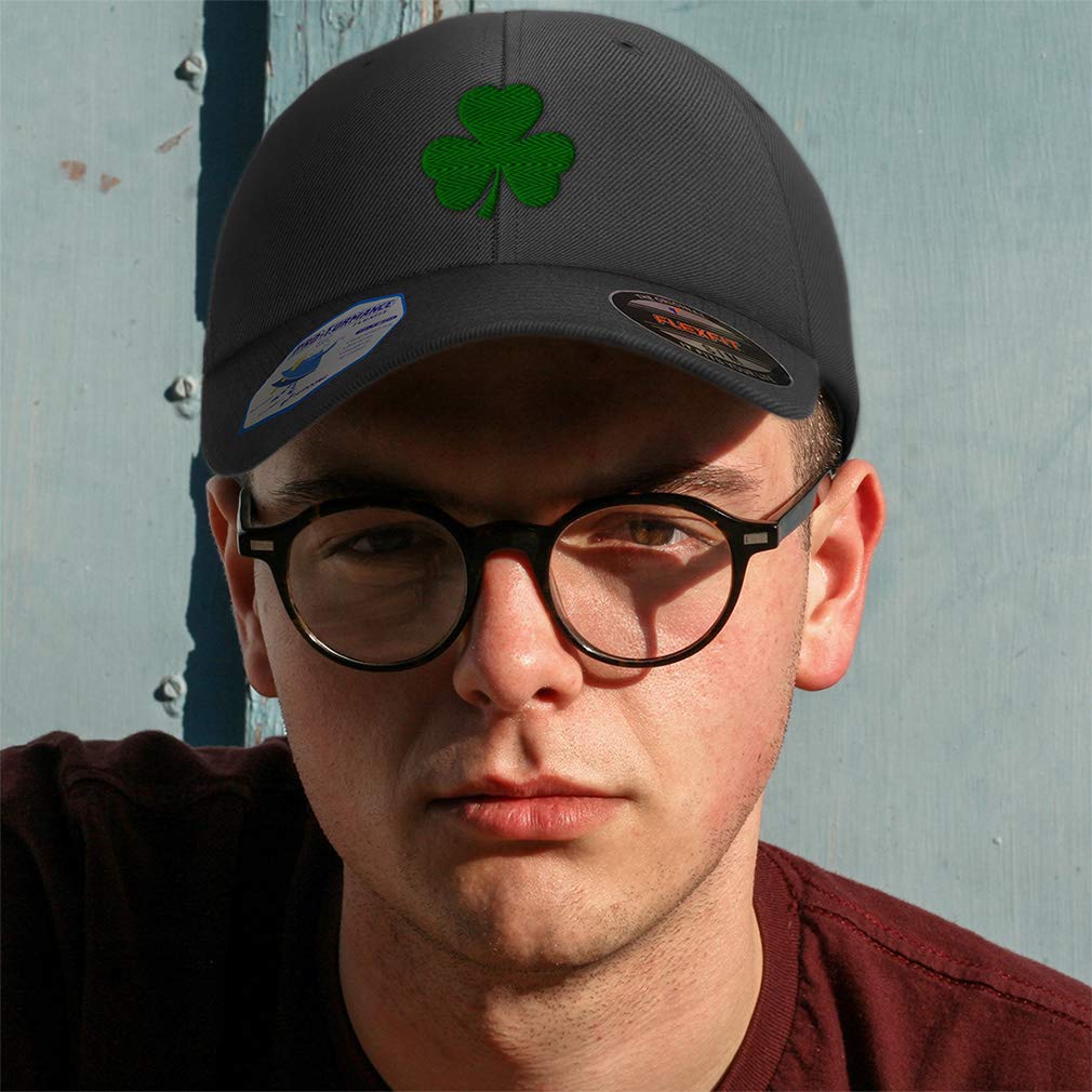 Custom Flexfit Hats for Men & Women - Shamrock Irish Embroidered Baseball Cap | Adjustable Dad Hat for St. Patrick's Day, Golf & Outdoor Activities