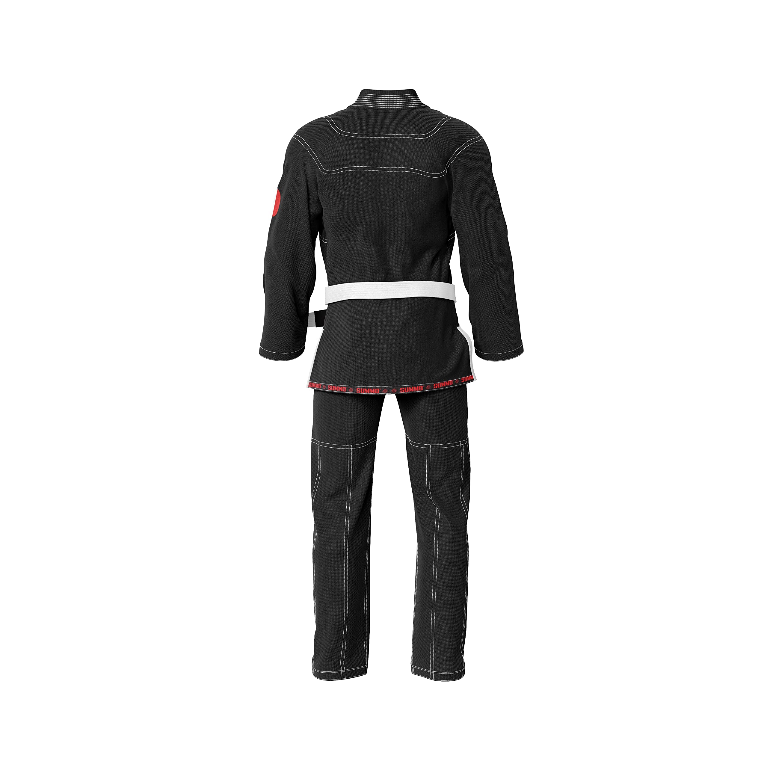 Summo Sports Italian Black Sublimation BJJ Gi - Lightweight & Durable Brazilian Jiu-Jitsu Uniform for Men & Women - Perfect for Training, Competition & MMA