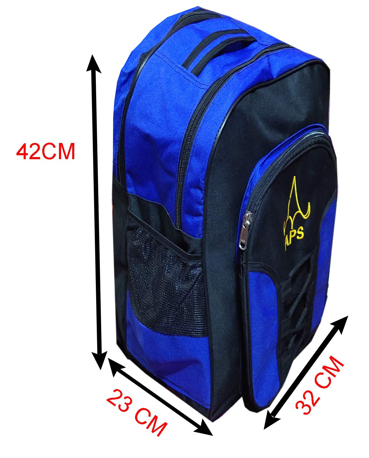 Durable APS Special Matty Fabrics School Backpack for Kids Grades 3-7 | Blue & Black Water-Resistant Bookbag | Perfect for School, Travel & Daily Use