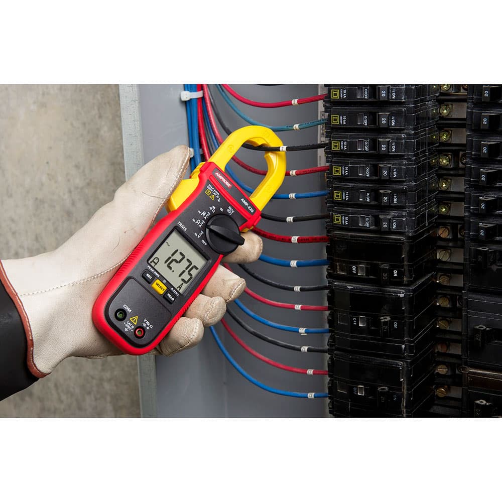 Amprobe 4560543 AMP 220 600V/600A TRMS AC/DC Clamp Multimeter with Amp Tip - CAT II Rated Electrical Tester for HVAC, Automotive & Industrial Use